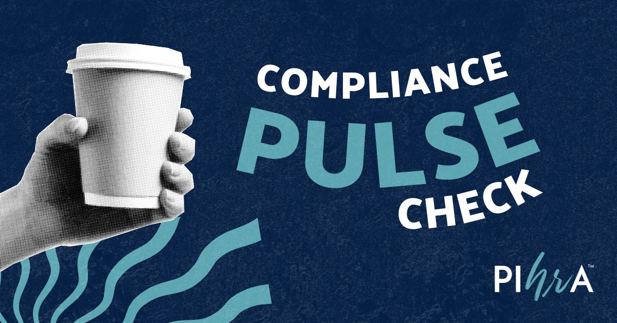 PIHRA's tweet photo. We’re almost through Q1, #HR Pros — how’s compliance looking?

Quick pulse check:
 ✔️ Handbook updates?
 ✔️ Wage &amp; hour audit?
 ✔️ Required postings reviewed?
 ✔️ Manager training completed?

Drop a ✅ if you're on track.
Drop a 😬 if you need coffee and a checklist. https://t.co/oInIItTetG