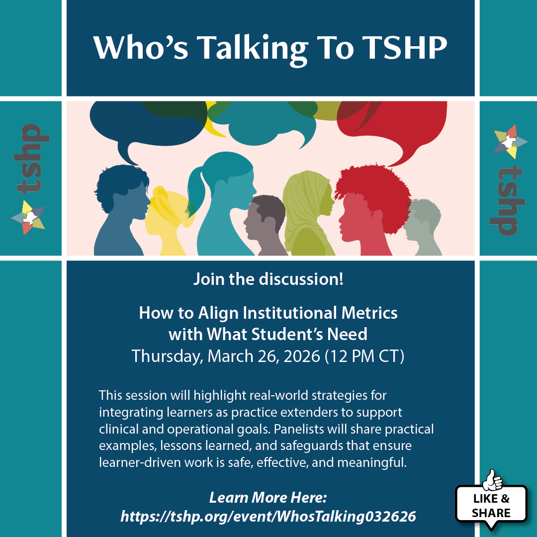 Texas Society of Health System Pharmacy (TSHP) tweet media