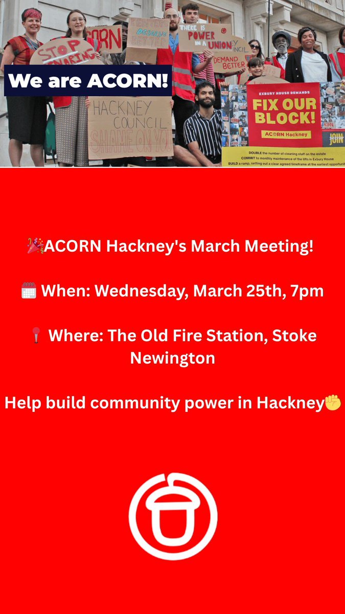 ACORN Hackney tweet media