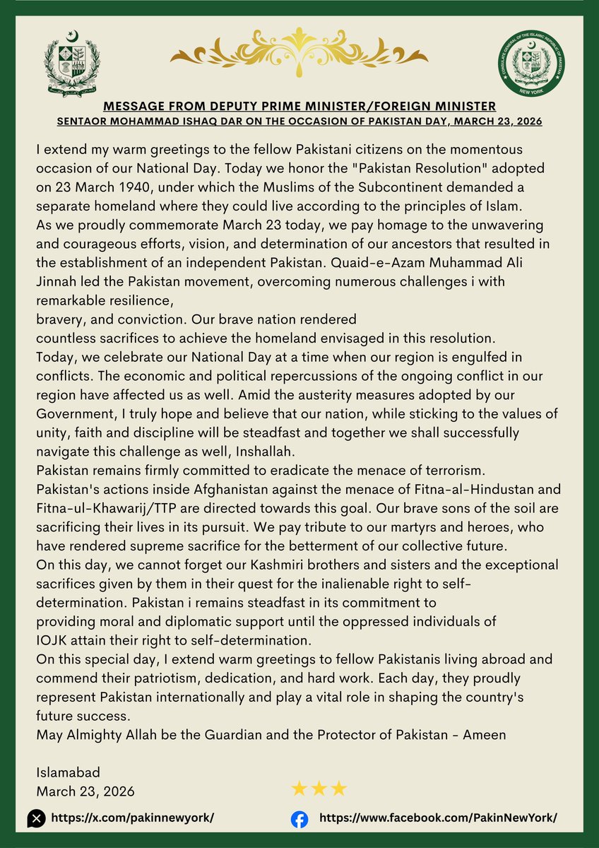 Pakistan Consulate General New York tweet media