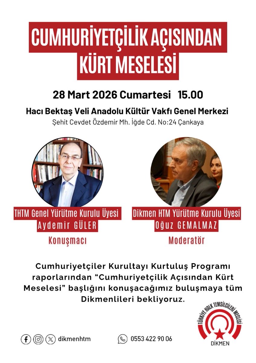 Dikmen Halk Temsilcileri Meclisi tweet media