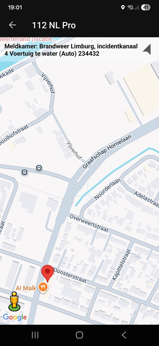 Voertuig te water in Weert