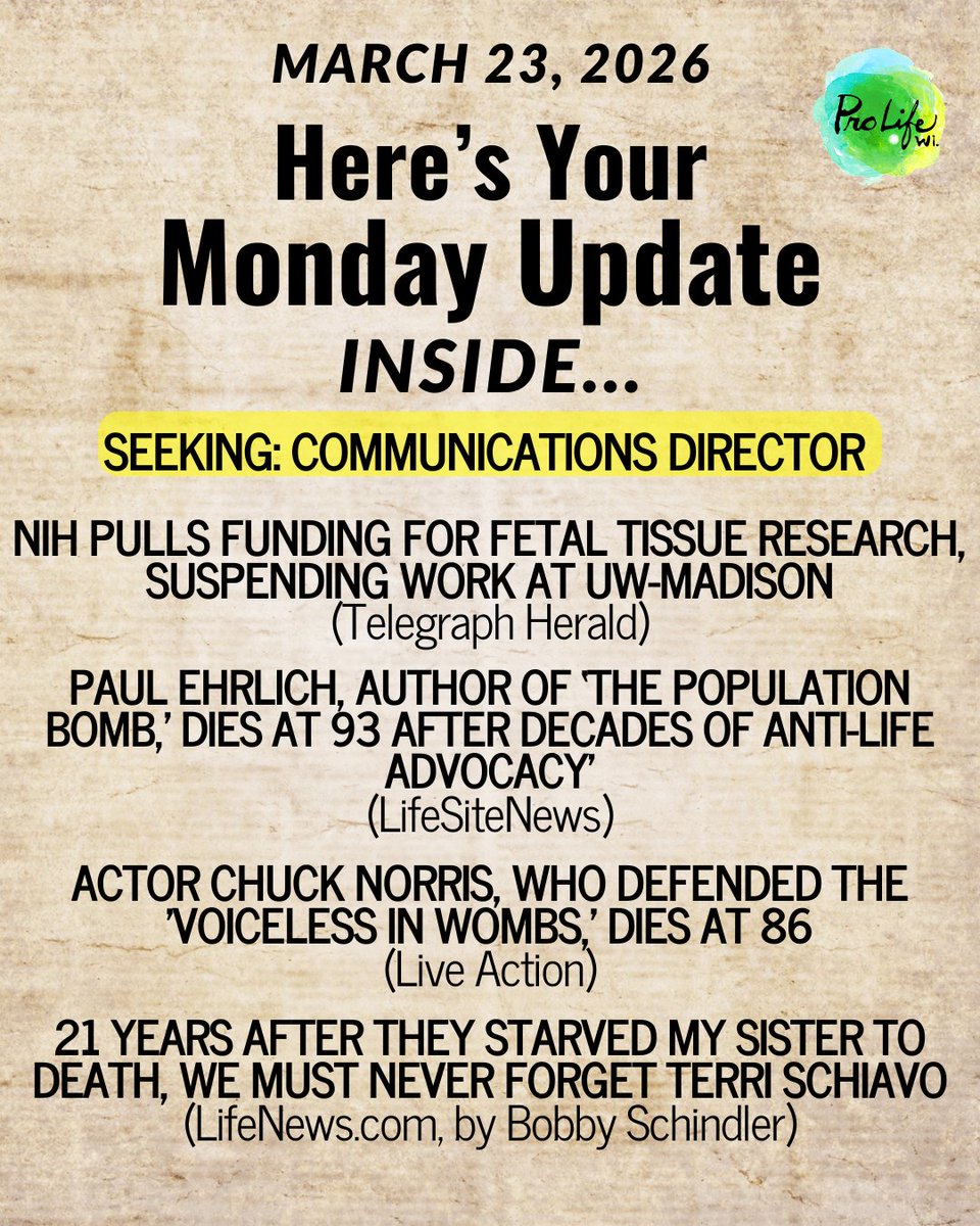 Pro-Life Wisconsin tweet media