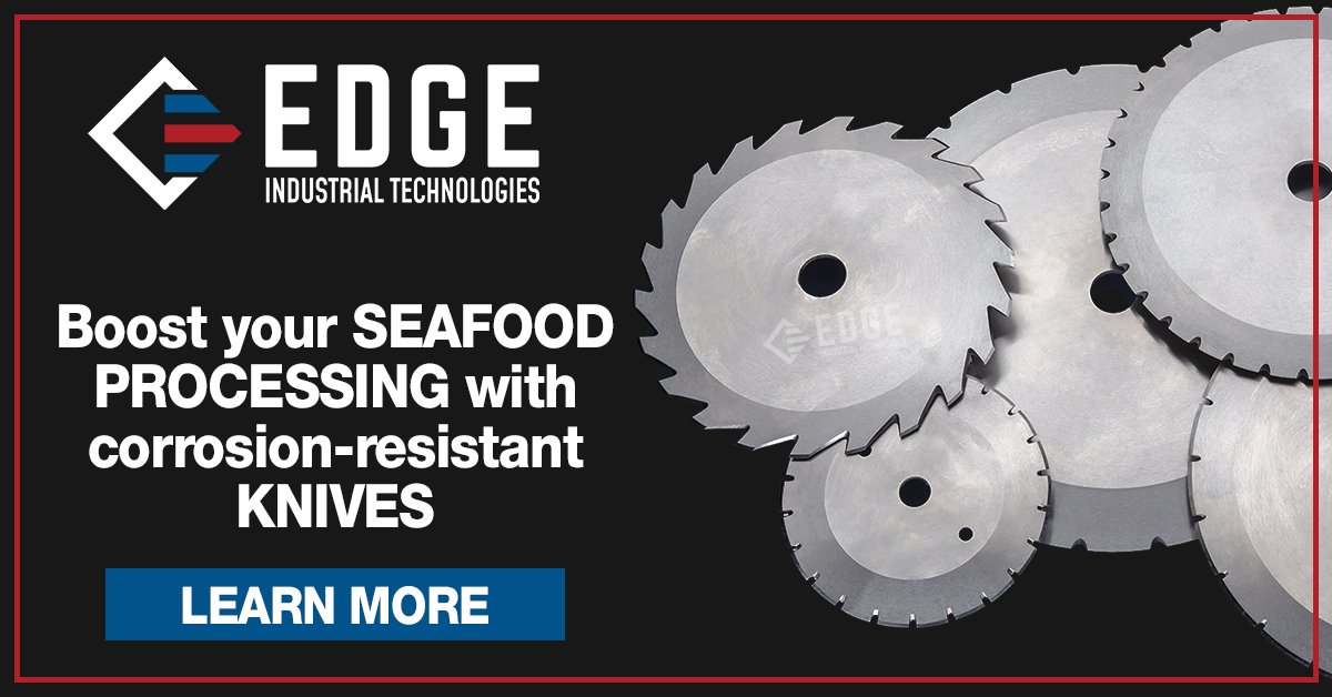 EDGEIndTech's tweet photo. When it comes to seafood processing, EDGE's premium knives are engineered to excel in the harshest marine environments. Designed for precision, durability, and corrosion resistance, our blades deliver superior cutting performance for both offshore and land-based facilities.

Key features include:
✅ Saltwater-resistant materials for extended blade life
✅ Razor-sharp, ready-to-use edges to minimize downtime
✅ Advanced surface treatments like passivation and electropolishing for enhanced performance

From filleting and skinning to shrimp deveining and crab leg cutting, EDGE offers versatile solutions tailored to your seafood processing needs.

Ready to optimize your operations with precision and efficiency? Let’s connect: https://t.co/TXC0tv4Be8

#SeafoodProcessing #PrecisionEngineering #IndustrialMachineKnives