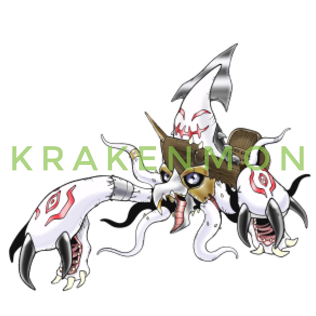 Krakenmon has been added to my Ko-fi
ko-fi.com/weirdomon/shop
#Digimon