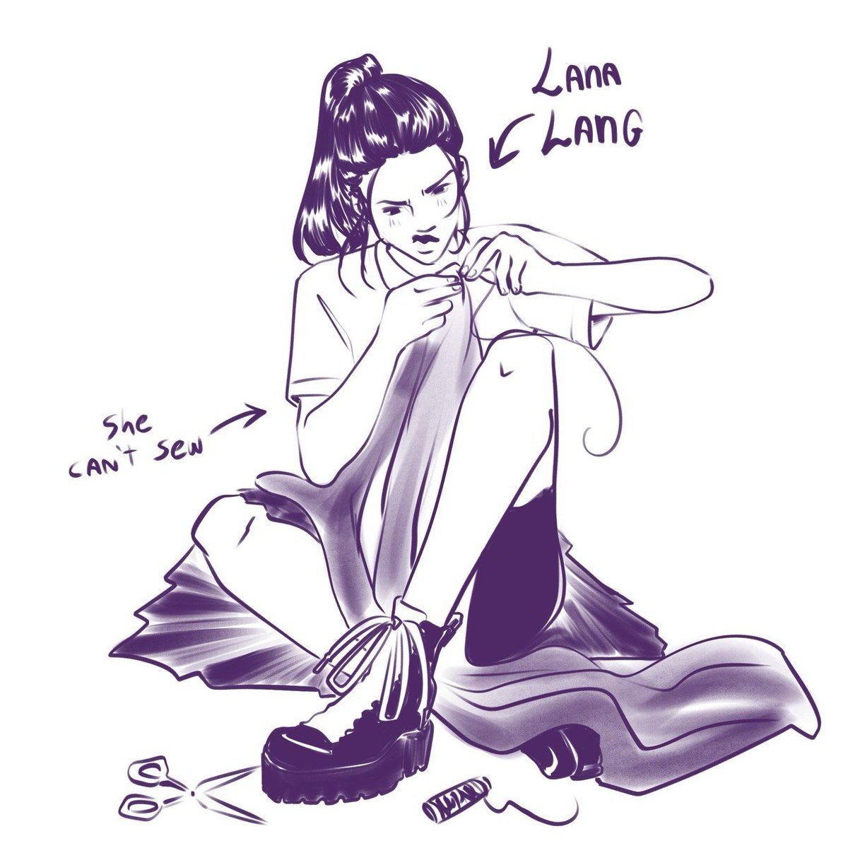 RafaLopesart's tweet photo. Thinking about her
#lanalang #dltfi https://t.co/cfPLS0dQrs