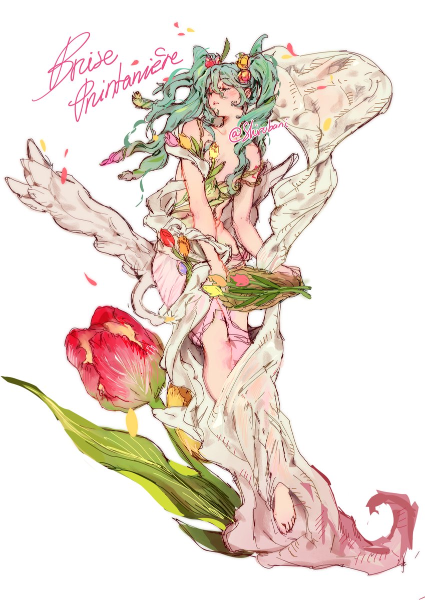 Shirubani's tweet photo. Hey ! I'm Shirubani but more commonly named Mae ! I'm from France and Miku is my fav vocaloid ! 🌸 Here's some of my arts I did of her : 

#MikuWorldGallery https://t.co/PIQ4vhNj5a