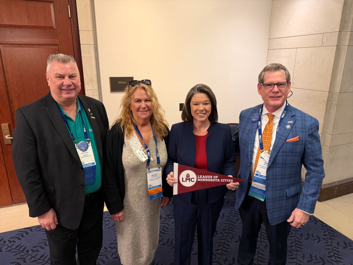 MinnesotaCities's tweet image. Thank you to the many Minnesota city officials who joined LMC staff at the @leagueofcities #CCC26! Your voices help shape national conversations and ensure our voices are heard.

We’re proud to stand alongside you as you advocate, learn, and lead on behalf of #MnCities.