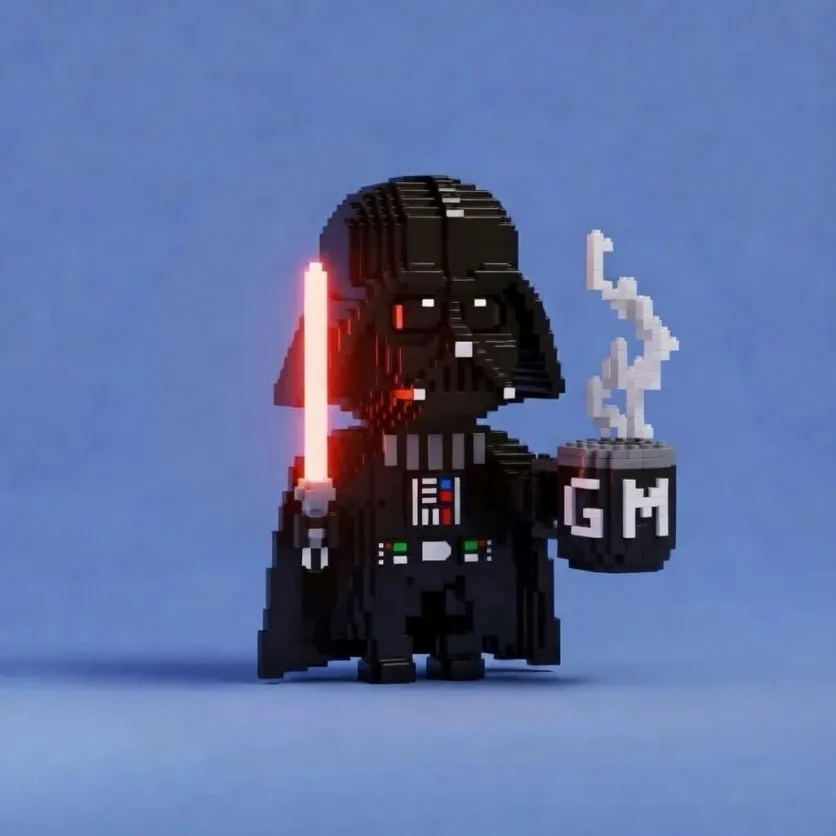 billbgo's tweet photo. If you havenโt already, get a @WizardsofAlgo Pixel Wizard and dress him up like Vader๐ฏโ๏ธ GM Coffee Cup is optional...
๐ https://t.co/jPzbACDzk0
#SorcererSaturday #PixelWizards @downbad_algo https://t.co/MpACjlT0gV