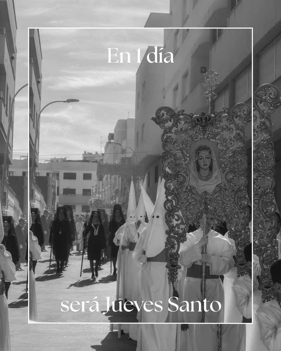 𝐂𝐀𝐔𝐓𝐈𝐕𝐎 𝐘 𝐑𝐎𝐂𝐈𝐎

“El Cautivo nos ata a su paso, y el Rocío nos da libertad.” - Presentación del Cartel 2025 - María Reyes

1 día nos separa de un nuevo Jueves Santo.

#CautivoMelilla #RocíoMelilla