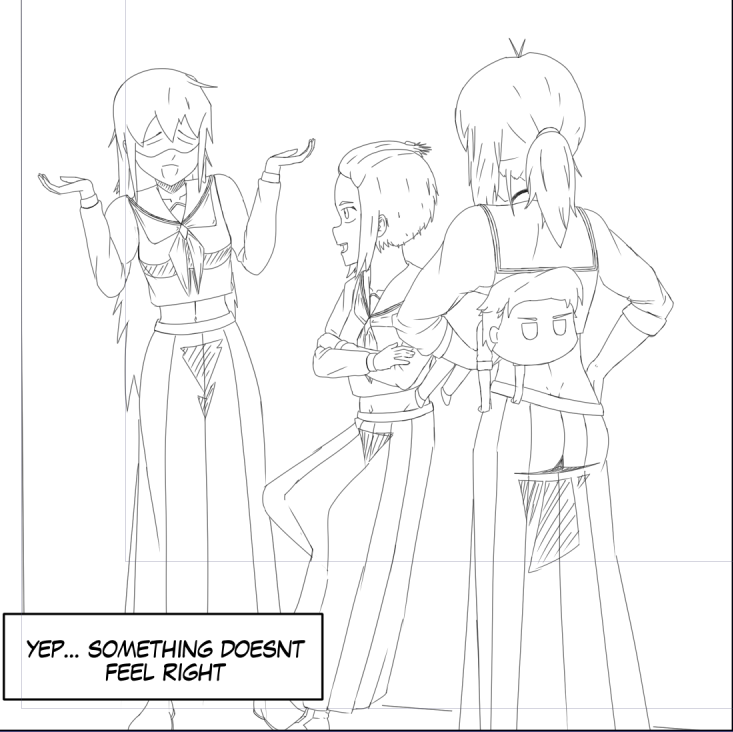 page 2 sketched up. obviously took longer since no desk or computer for 2 days