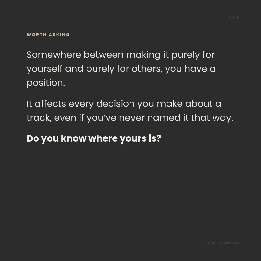 softsynced's tweet photo. Who are you making your music for?

https://t.co/b47G1EuWoi https://t.co/TOlNnn4iq3