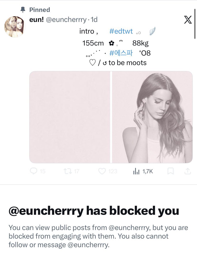 rina ❨ꪆ is on follow limit tweet media