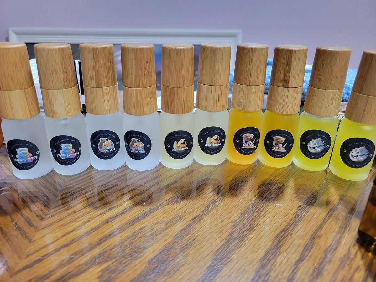 eliadeweismann's tweet photo. @QualiaRI has new bottles for the Magical Creatures! Here are two State Space Explorer tier gifts being shipped out! https://t.co/3SkqHufLFW
