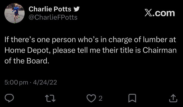 Charlie Potts  tweet media
