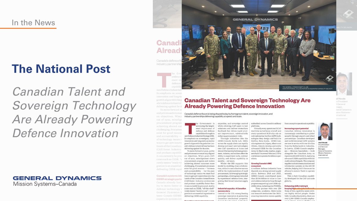 General Dynamics Mission Systems–Canada tweet media