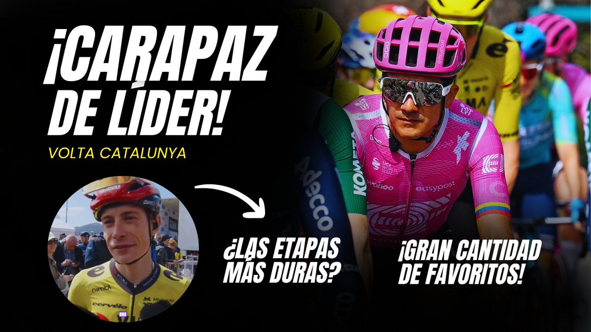 ¡Richard Carapaz de líder! ¿Jonas Vingegaard la tiene fácil? Gran duelo Remco Evenepoel vs Tom Pidck. Etapa 1 Vuelta a Cataluña 🇪🇨🇨🇴 youtu.be/J98dtvFWGuU