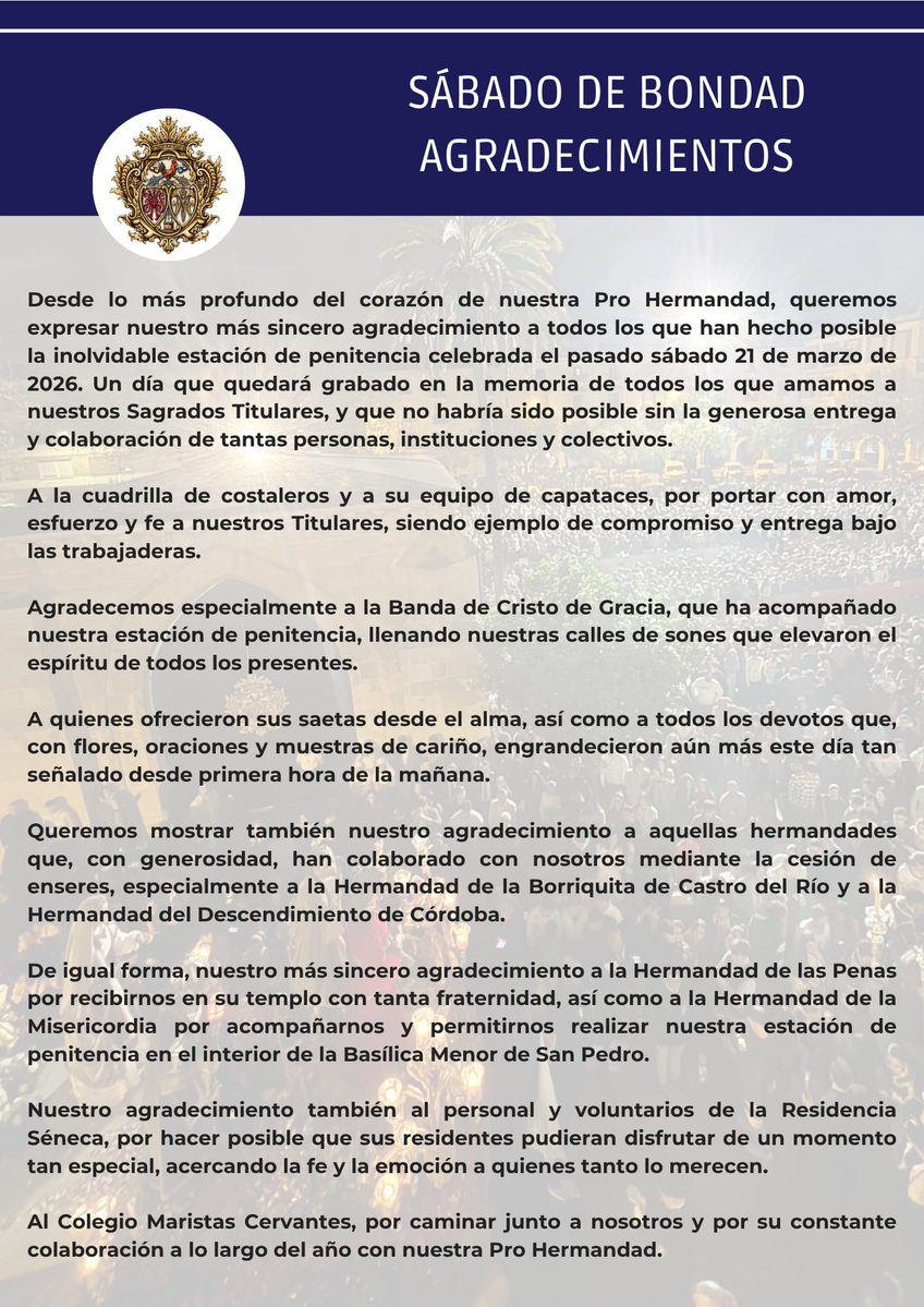 Pro Hermandad Bondad tweet media