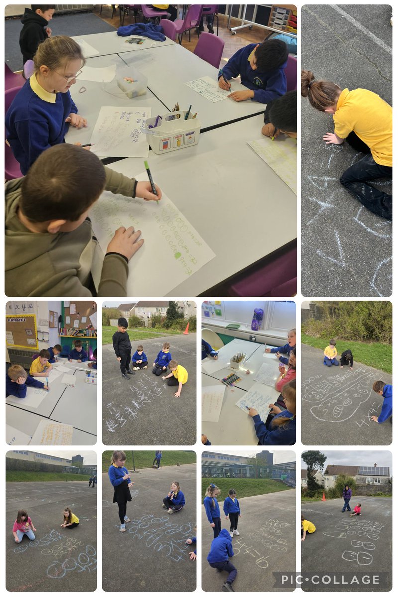 portmeadp's tweet photo. Today the children started looking at the 4 times table. We looked at a song on YouTube to help us remember the time table and we completed practical activities in class, followed by using chalks on the yard to practice and cement the knowledge.
#pmdpy3 #pmdpnum #pmdphwb https://t.co/TXzazNA79W