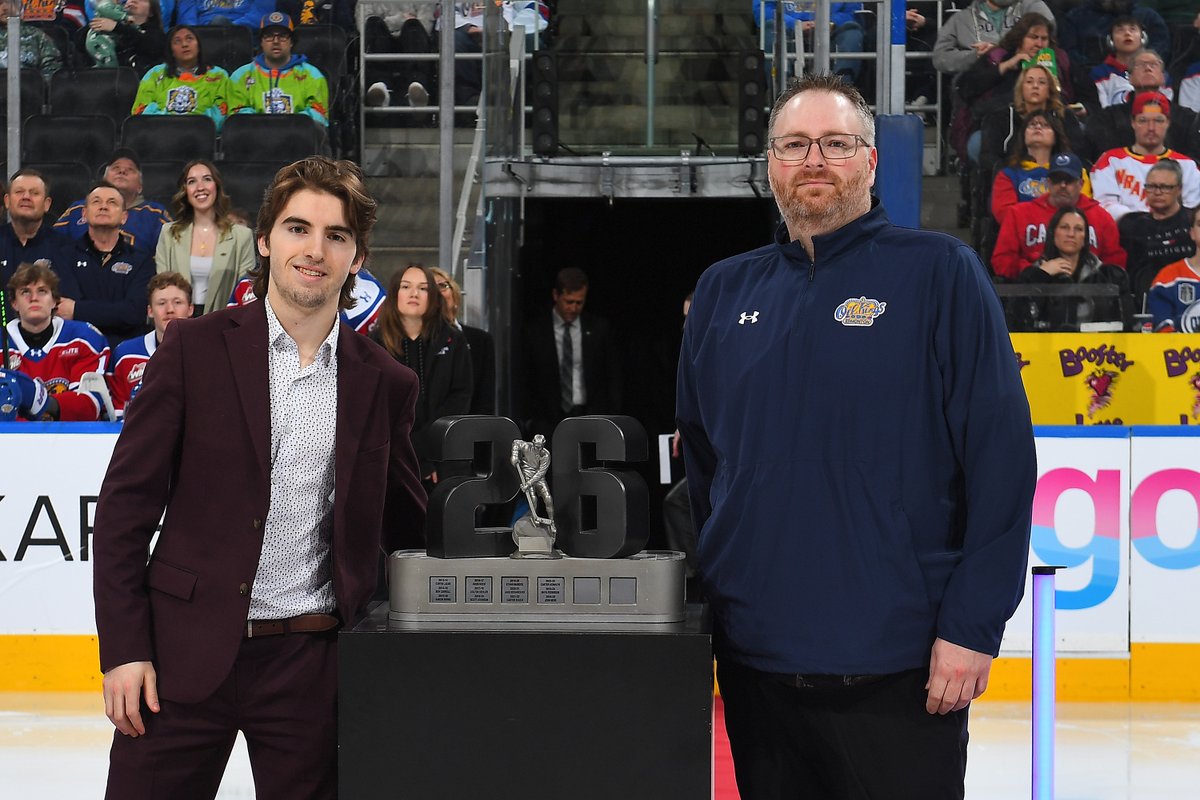EdmOilKings's tweet photo. Kristans Pelss Memorial Award - #20 Cage Smith! 👑 https://t.co/PsHFcvxjCW