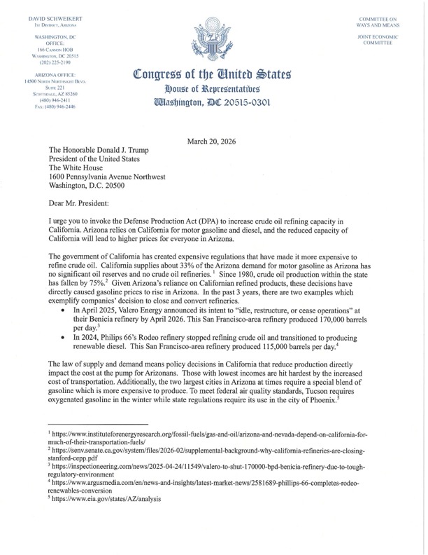 Rep. David Schweikert tweet media