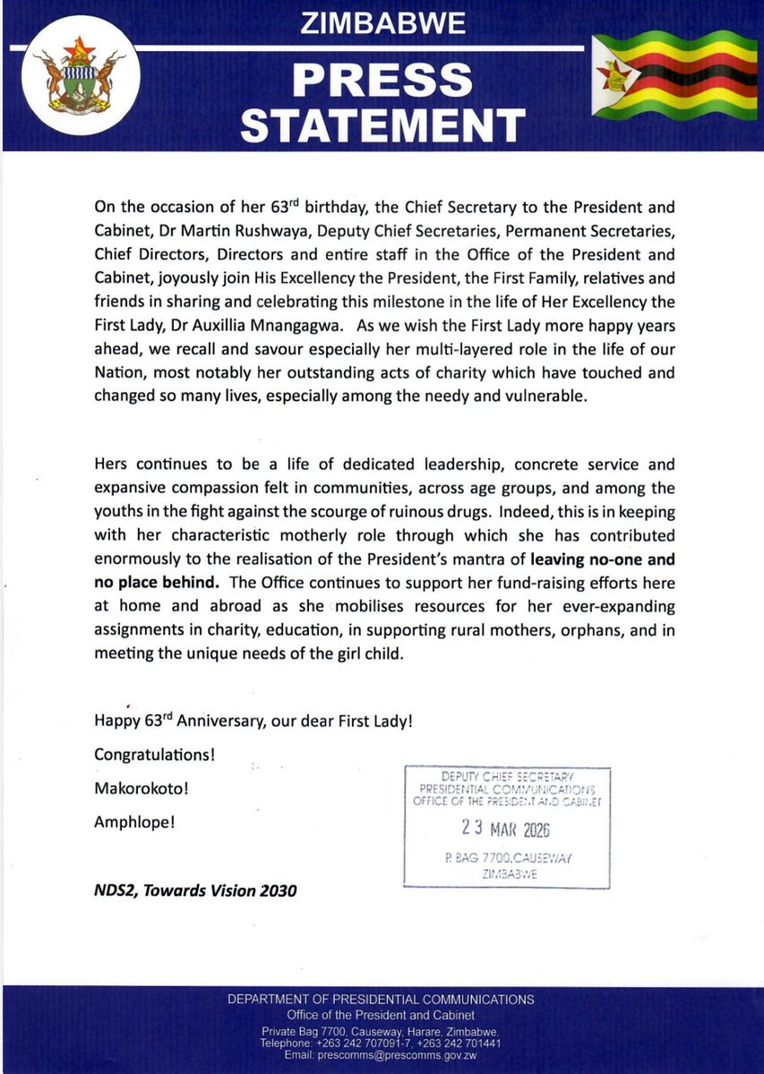 Presidential Communications Zimbabwe 🇿🇼 tweet media