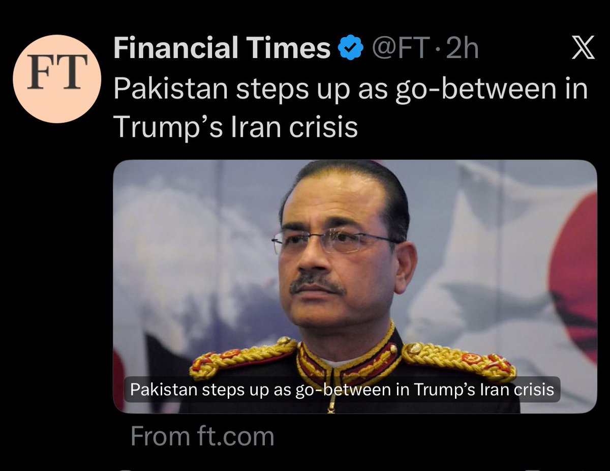 Unverified Reports: Alleged Direct Talks Between Pakistan's COAS and U.S. President on Iran War (FT-Sourced Overview)