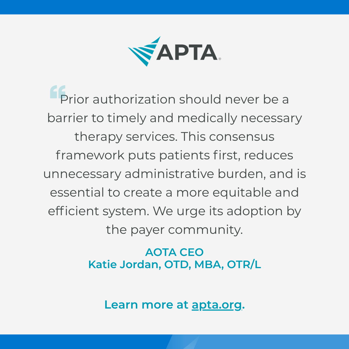 American Physical Therapy Association (APTA) tweet media