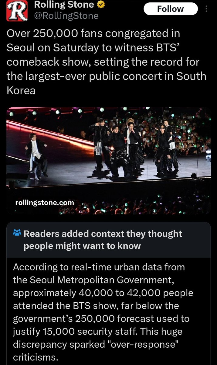 THE Rolling Stone being slapped w a community note is SO disgraceful istg, these major music news outlets stooping so low just for that hybe paycheck is so disappointing. let's keep on rating it as helpful!