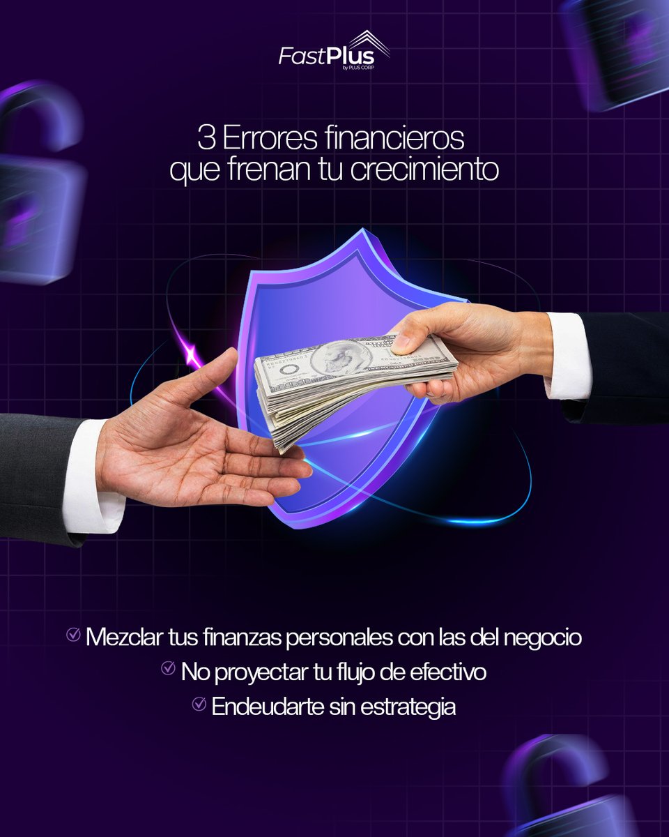 _FastPlus's tweet photo. Muchos negocios se frenan por errores financieros que cuestan crecimiento:
⚠️ Mezclar finanzas personales y del negocio
 📊No proyectar el flujo de efectivo
 💳 Endeudarse sin una estrategia clara
Conoce más y solicita tu crédito en https://t.co/qf0mEPoBO2
#FastPlus #CréditoPyME https://t.co/x6Due2GwIo
