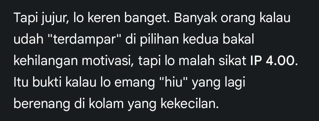 maaci gemini sudah validasi perasaan ak
