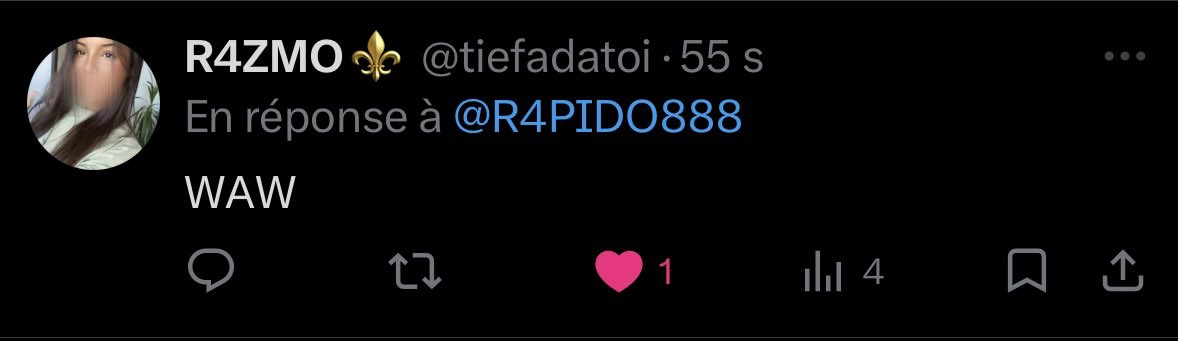 RAZMO EST NÉE 
MERCI <a href="/tiefadatoi/">R4ZMO⚜️</a>