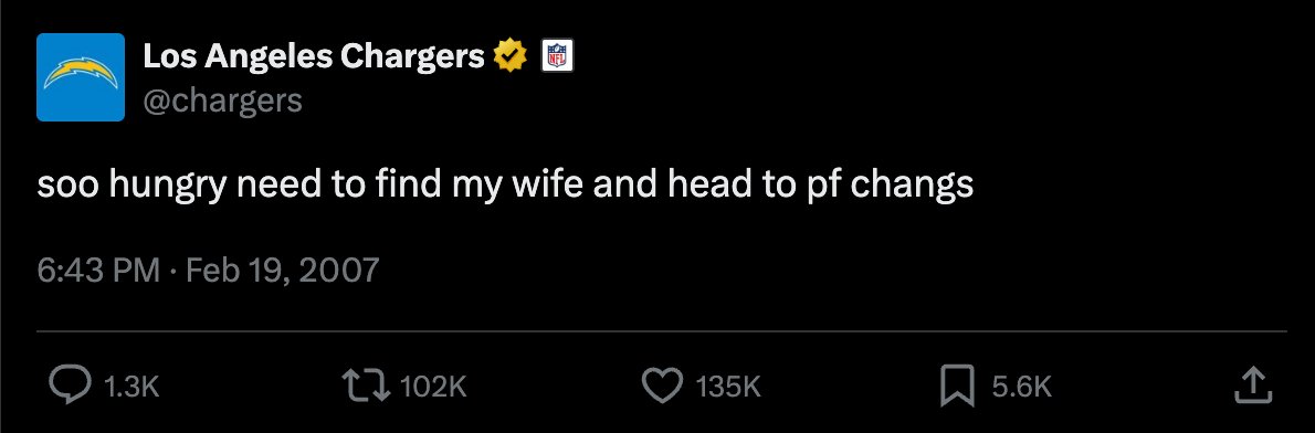 Los Angeles Chargers tweet media