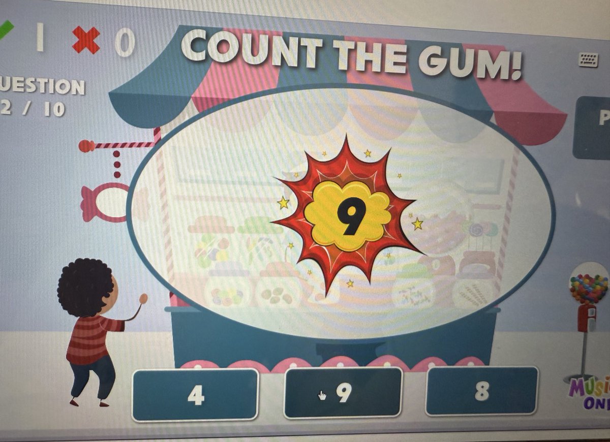 TaylorP34's tweet photo. Kindergarten is loving the count the gum game on MusicPlay Online. Thank you for introducing me to this resource @KedcARTS 🎵💻 @KEDCGrants https://t.co/Mn5IYQ7jGu