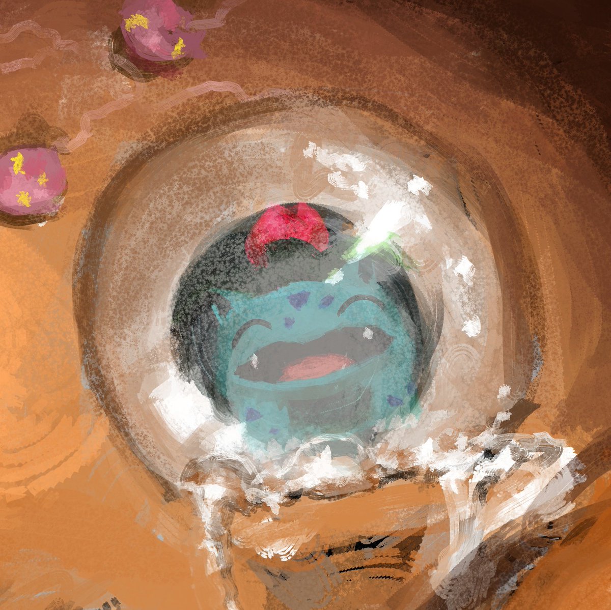 my stomach was churning so hard drawing this i had to take breaks. youre welcome, game freak.