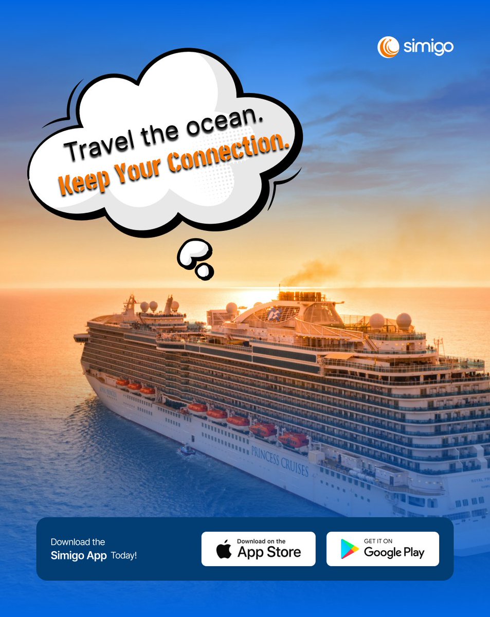 simigoai's tweet image. Wherever the waves take you 🌊
Your connection travels with you.
.
.
.
.
.
#Simigo #eSIM #StayConnected #CruiseTravel #TravelSmart #GlobalTravel #RoamingFree #TravelTech