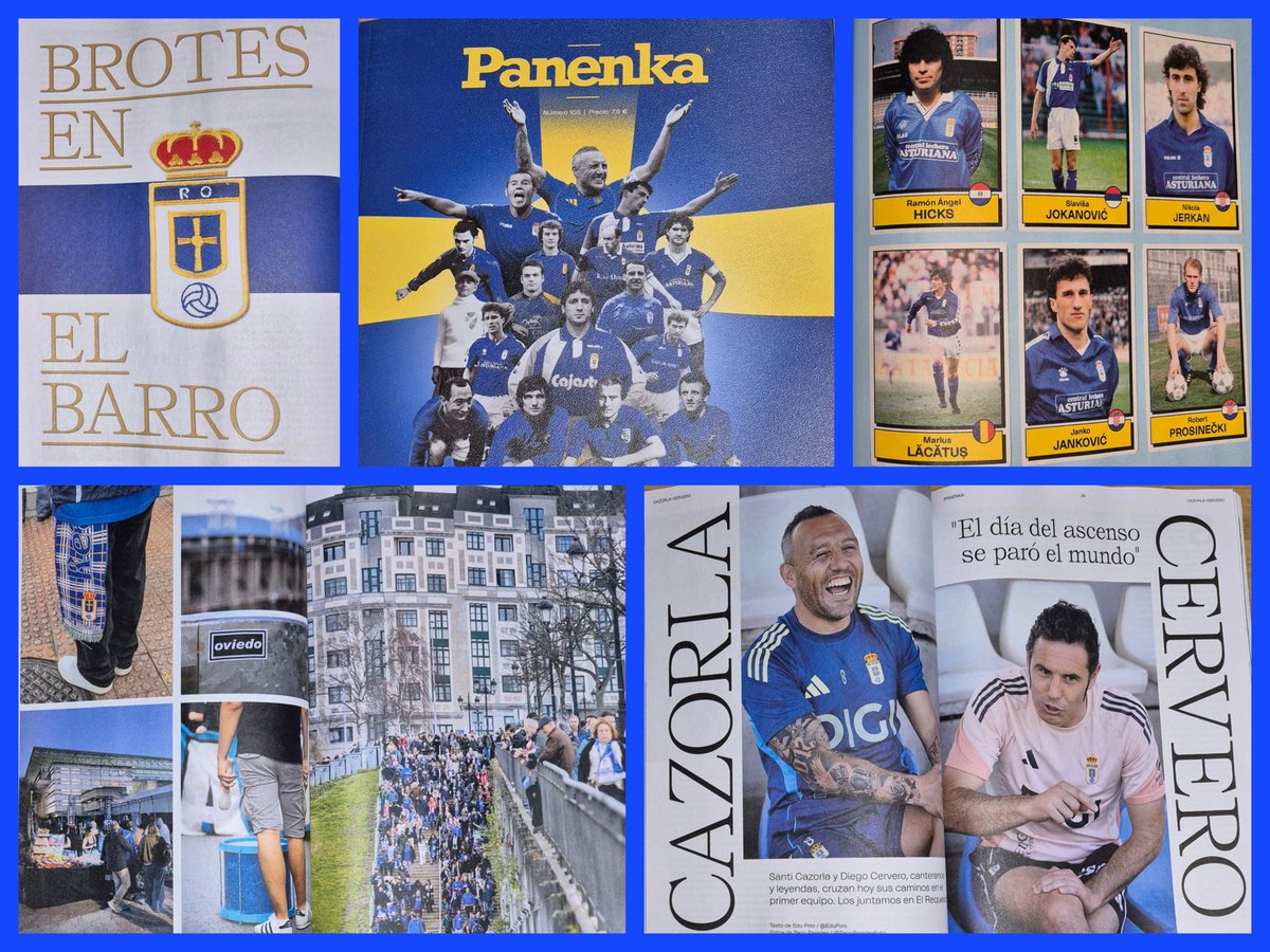LondonHibee's tweet photo. I've followed @RevistaPanenka for years, but  resisted the temptation to buy the magazine because my Spanish isn't good enough
But I had to make an exception for the @RealOviedo centenary issue, which is wonderful &amp; obviously includes Langara Tensi Cervero @19SCazorla &amp; @sidlowe https://t.co/s8sF0KnSXq