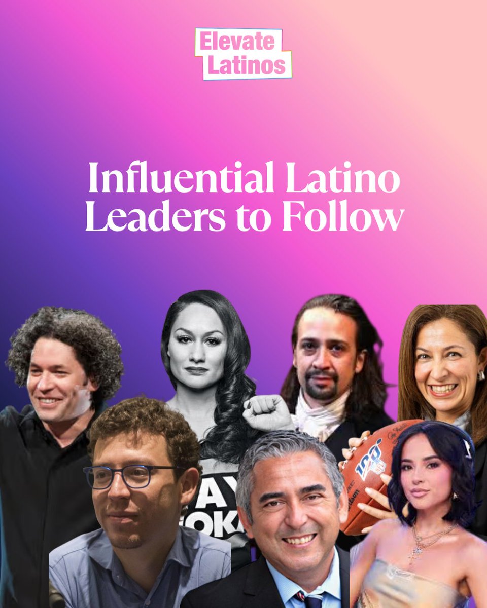 ElevateLatinos's tweet image. Influential Latino Leaders to Follow PT.3 #Latinos #LeadershipMatters #whotofollow #elevatelatinos