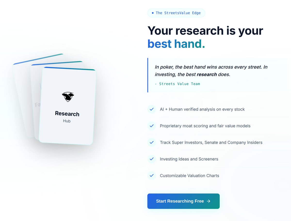 alpha_streets's tweet photo. The amount of Research done for every single stock, speaks for itself. Go to the link in bio and check it yourself https://t.co/fxQ8WgiV8C