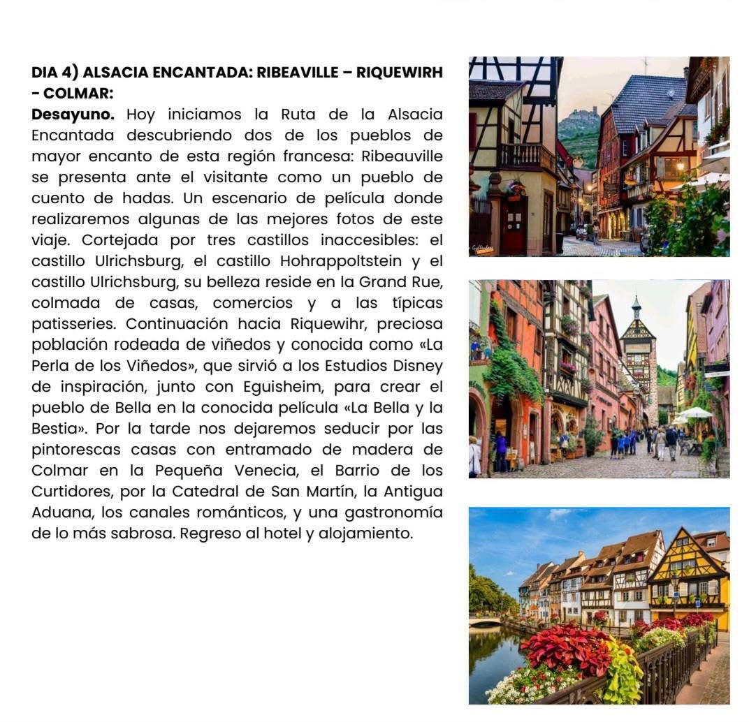 Nos complace invitarles a una sesión informativa sobre nuestro próximo viaje a Alemania, Suiza y Francia, una experiencia que promete ser memorable, el jueves 26 de marzo, 11.00h en AGEyR, C/Monachil 6, Zaidín. ¡Aguardamos vuestra presencia con interés!