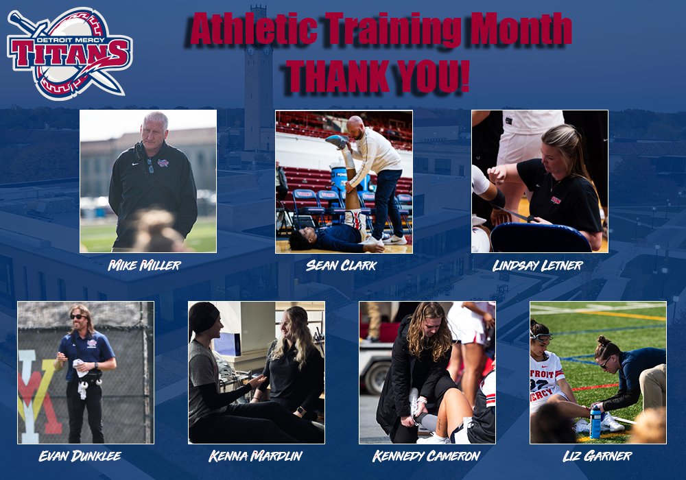 We would like to say thank you to all our athletic trainers who take care of our student-athletes! #NATM #DetroitsCollegeTeam