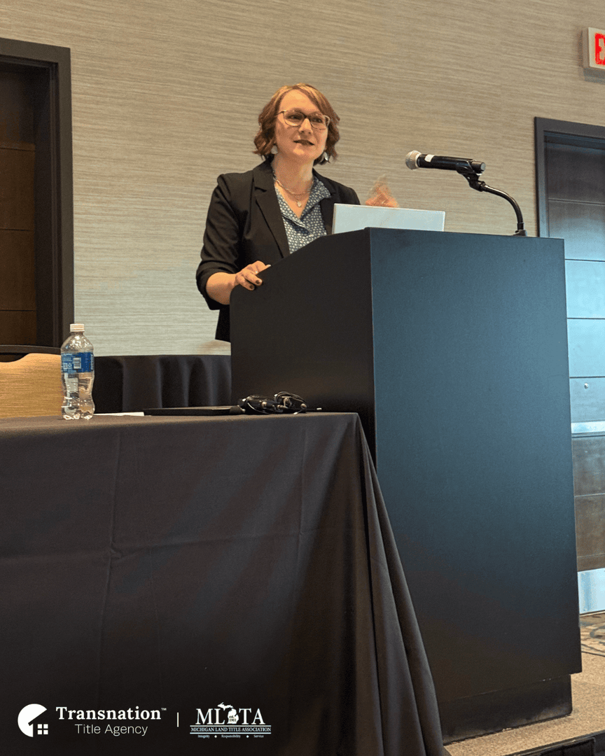 TransnationT's tweet photo. Our Chief Legal Officer, Lavinia Biasell, shared her expertise on the latest FinCEN updates at the MLTA Spring Seminar this past week. Proud to have leaders who support the Michigan title community!

#TransnationTitle #MLTA #FinCEN https://t.co/QmpgzgKoTy