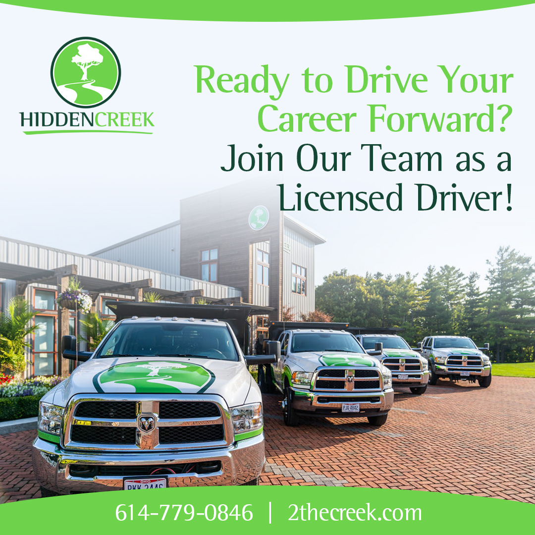 We're hiring licensed drivers to help keep our crews moving safely and efficiently across every job site. If you are dependable, safety-focused, and take pride in professional work, apply today at hiddencreeklandscaping.com/careers.