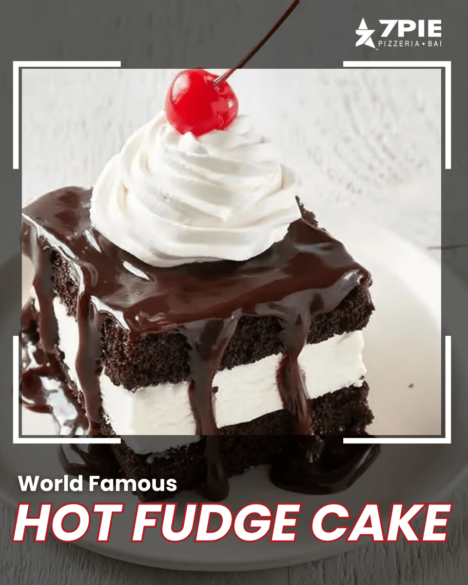 Go big or go home.

Warm, freshly baked chocolate cake layered with vanilla ice cream, drenched in hot fudge, topped with whipped cream and a cherry. 🍒

It's not just dessert. It's a moment.

#7Pie #DahlonegaEats #DessertTime #HotFudgeCake #TreatYourself