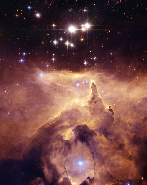 SpaceNewsFL's tweet photo. ✨Astronomy Picture of the Day✨ NGC 6357: Cathedral to Massive Stars: Estimates made from distance, brightness and standard solar models had given one star in the open cluster Pismis 24 over 200 times the mass of our Sun, making it one of the most massive stars known. 
📸: NASA, ESA and Jesús Maíz Apellániz (IAA, Spain)