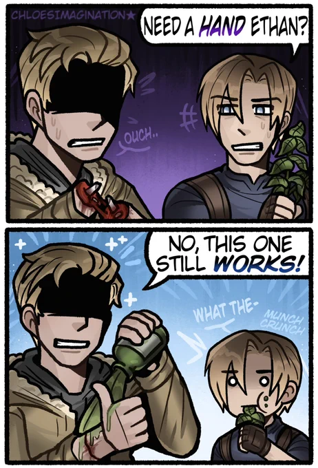 Leon learns Ethan is built different in Resident evil.. 