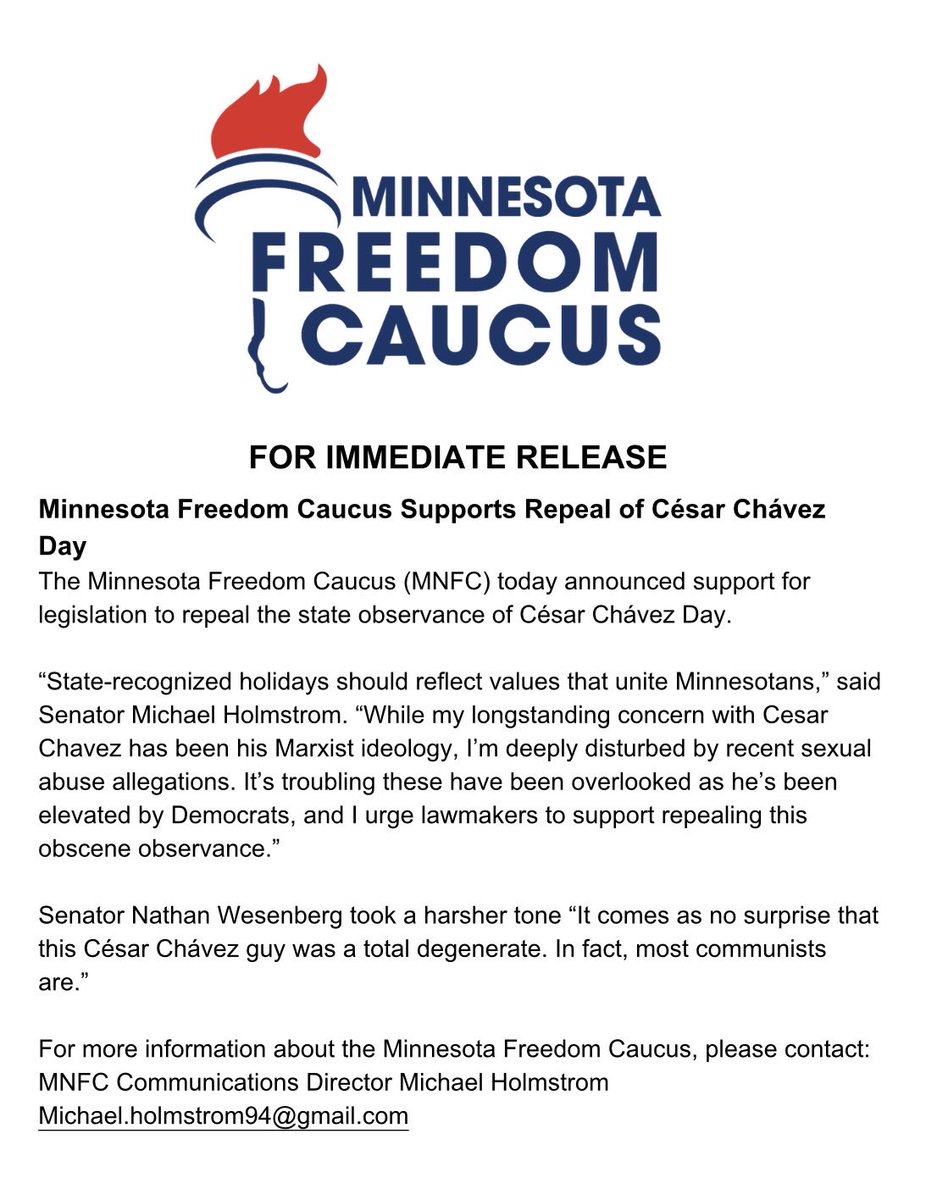 Minnesota Freedom Caucus tweet media