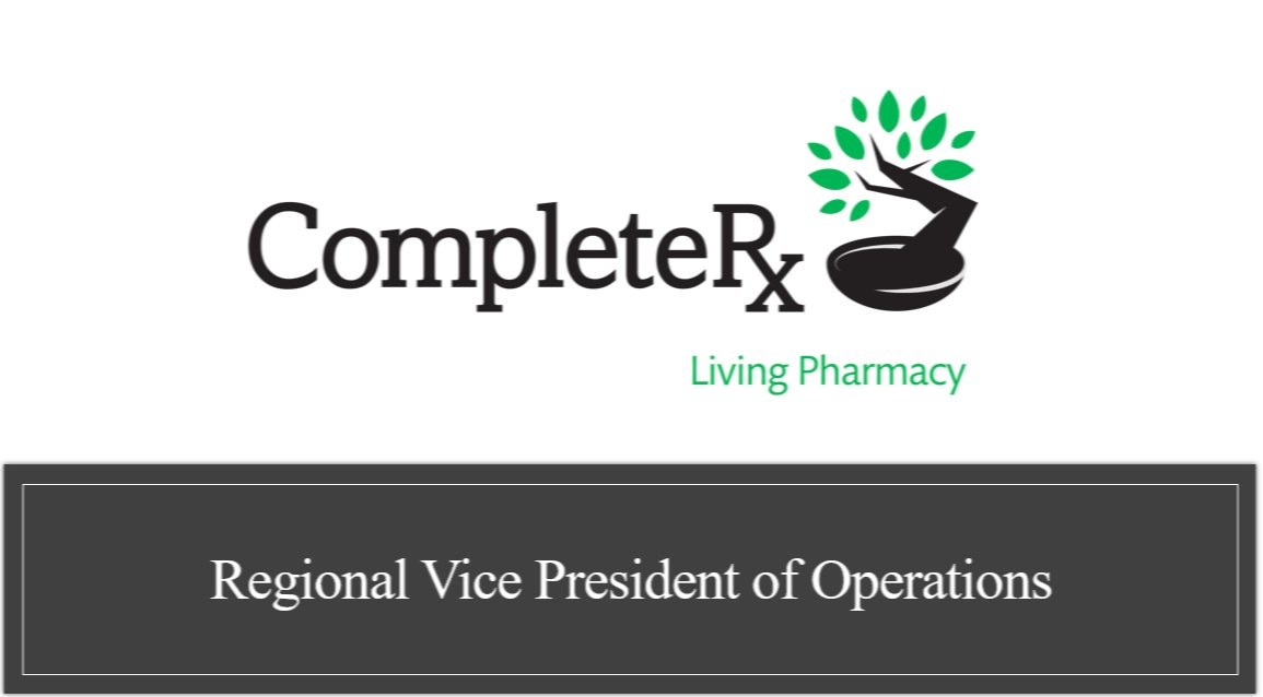 CompleteRx's tweet photo. Join our team as Regional Vice President of Operations to lead a dedicated team of eight direct reports and requires up to 80% travel.

As a licensed pharmacist and RVP, you will have the opportunity to drive impactful initiatives. 

Apply at https://t.co/qtAjgRJPl4. https://t.co/S24Iqj2cRB