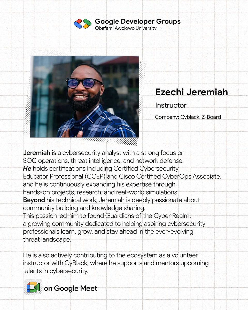 GDG OAU Cybersecurity tweet media