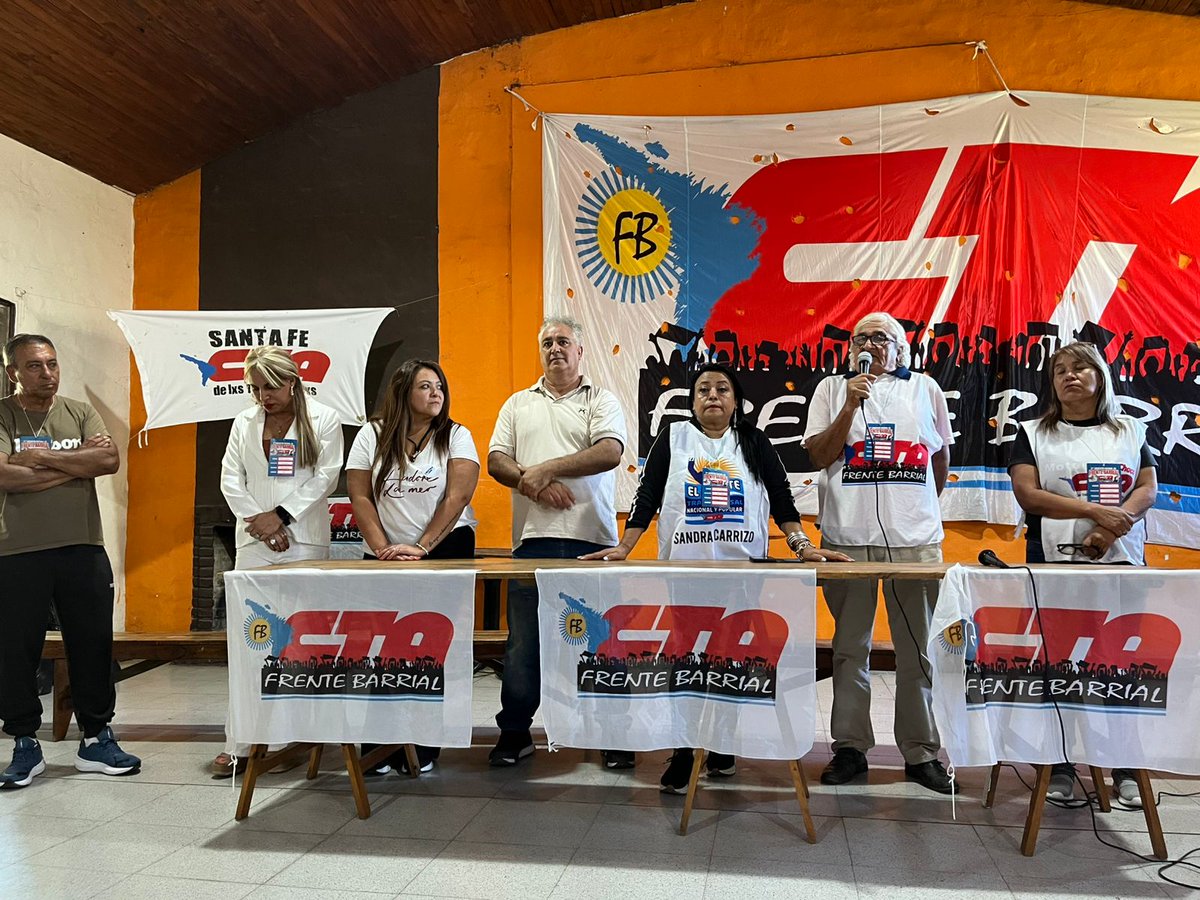 HugoYasky's tweet photo. Organizaciones de todo el país debaten y construyen en el plenario nacional del Frente Barrial de la CTA en Florencio Varela. 
La fuerza para derrotar al modelo de la exclusión y la violencia que representa Milei crece desde abajo para construir un país con soberanía y trabajo digno para todos.